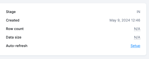 Auto-refresh configuration